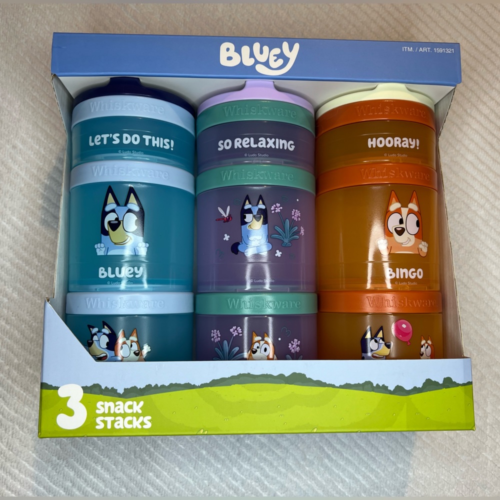 Bluey Whiskware 3Pack Snack containers